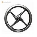 Ruedas de Carbono 4 Palos 16 Pulgadas 349 | Perfil Aerodinámico Quad Spoke Brompton